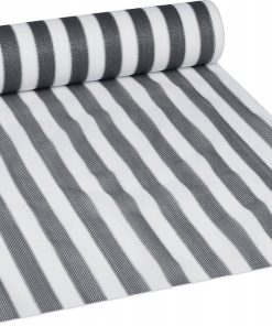 Siatka zapewniająca prywatność 2 x 25 m – szaro-biała tkanina HDPE UV