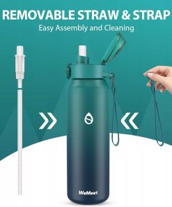 Alternative view of Butelka Termiczna WeMeet Kubek Termiczny ze Słomką Stal Nierdzewna 700ml