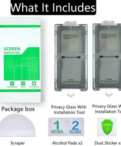 Alternative view of Szkło hartowane iPhone 15 2 szt z aplikatorem HD Clear 5D