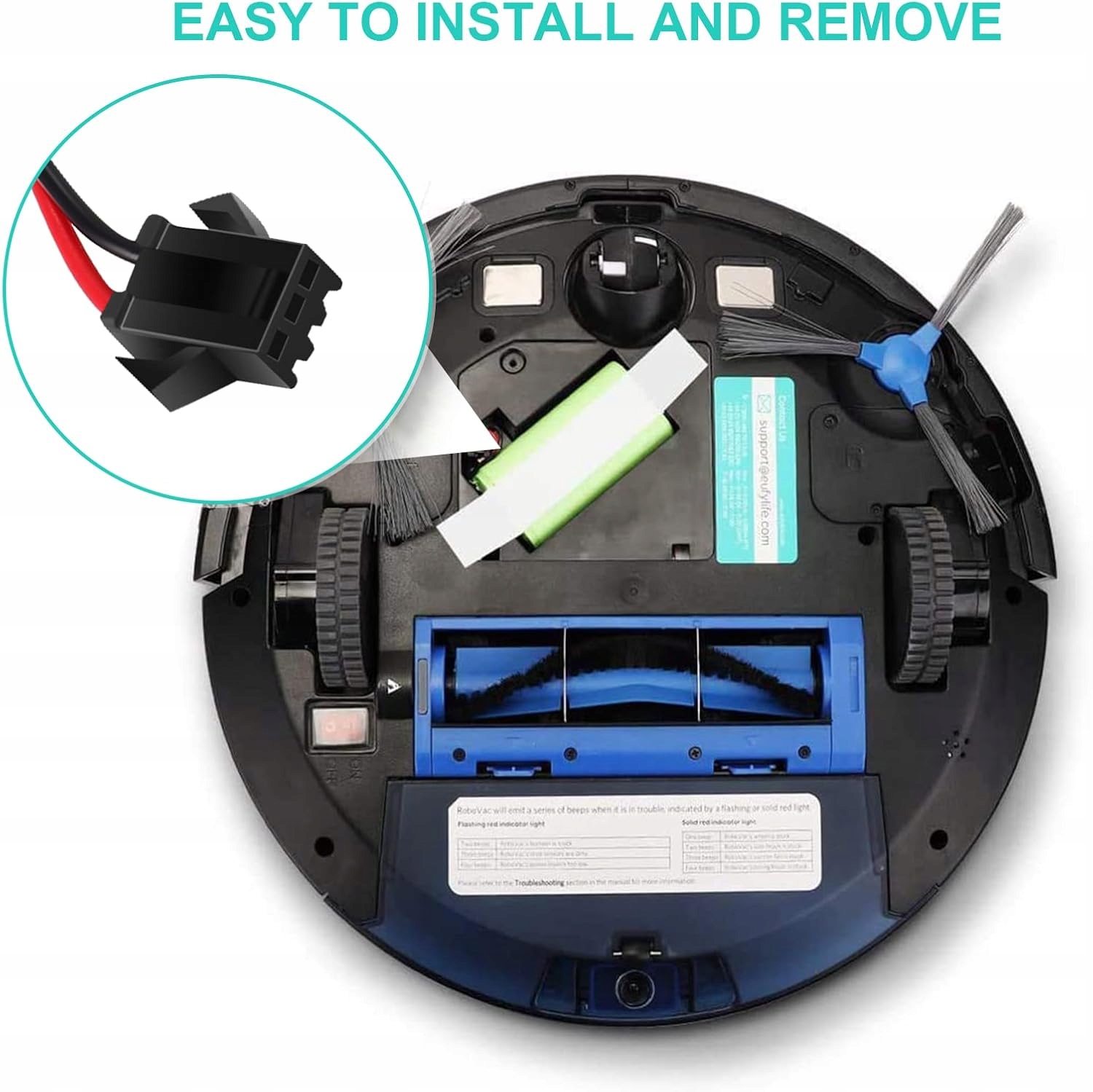 ZEYXINH Bateria 14.4V 3000mAh do RoboVac G10–G40 Eufy Deebot - obrazek 7