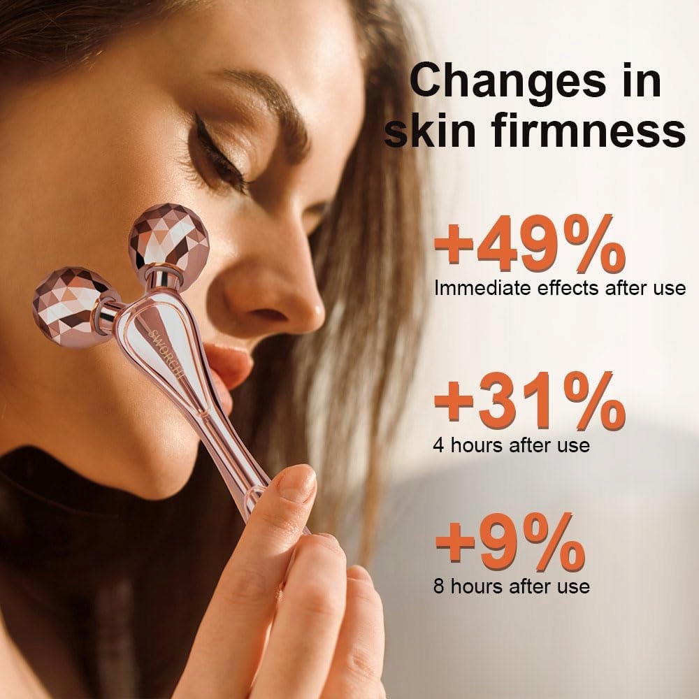 3D masażer do twarzy Y-shape roller liftingujący anty-aging - obrazek 3