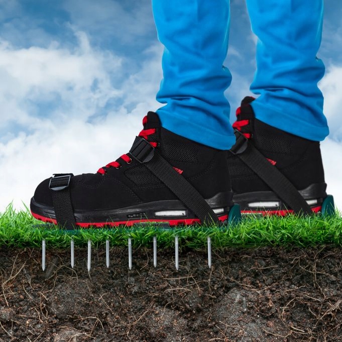 Buty z Kolcami Aerator Ogrodowy nakłuwacz do trawników nakładki na buty - obrazek 7