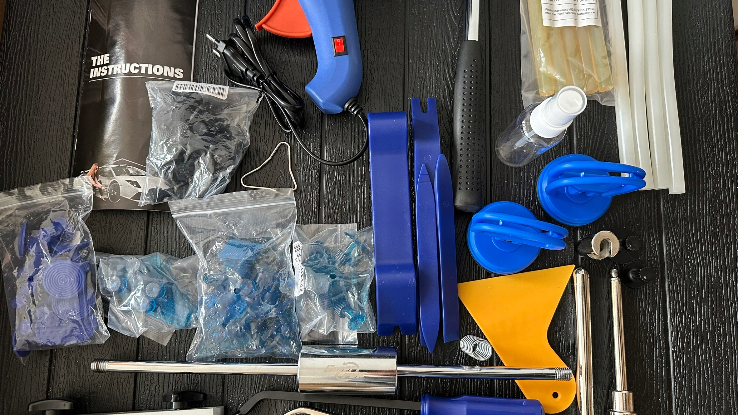 Zestaw do usuwania wgnieceń PDR – młotek bezwładnościowy + klej - obrazek 7