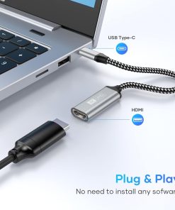 Alternative view of Przejściówka Adapter USB-C HDMI 4K USB TYP C do HDMI