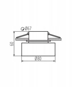 Alternative view of Oprawa oświetleniowa podtynkowa Kanlux 10 W GU10 8 cm Biała