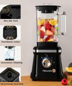 Alternative view of Howork Mikser stojący o wysokiej wydajności 1200 W, 1,6 L, 2 prędkości
