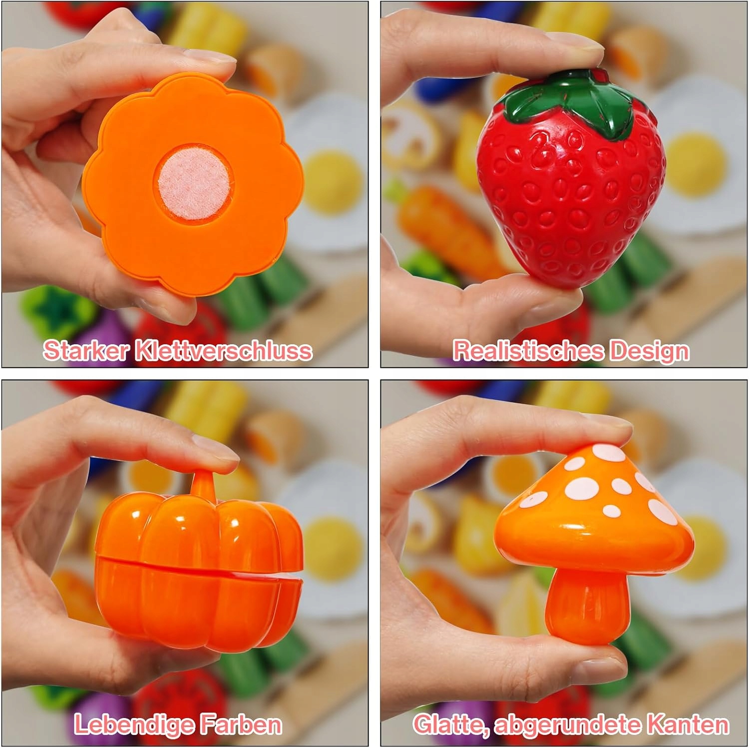 OWOCE WARZYWA TORT DO KROJENIA NA RZEP RZEPY ZABAWKA 68 ELEMENTÓW - obrazek 7