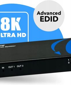 Alternative view of OREI BK-102A Rozdzielacz Splitter HDMI 8K 1x2 z Ekstraktorem Audio