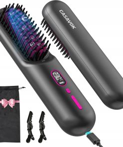 SZCZOTKA PROSTUJĄCA DO WŁOSÓW QL001 Z JONAMI UJEMNYMI 9600MAH