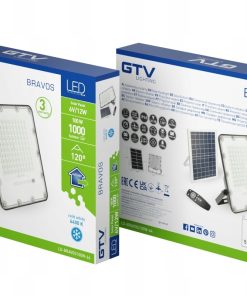 Alternative view of Naświetlacz Solarny LED GTV Bravos 100W 6400K IP65 Pilot 1000lm