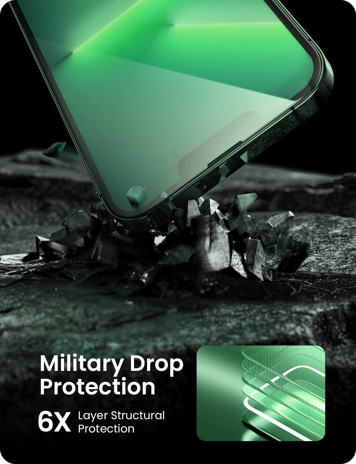 Szkło hartowane iPhone 15 2 szt z aplikatorem HD Clear 5D - obrazek 4