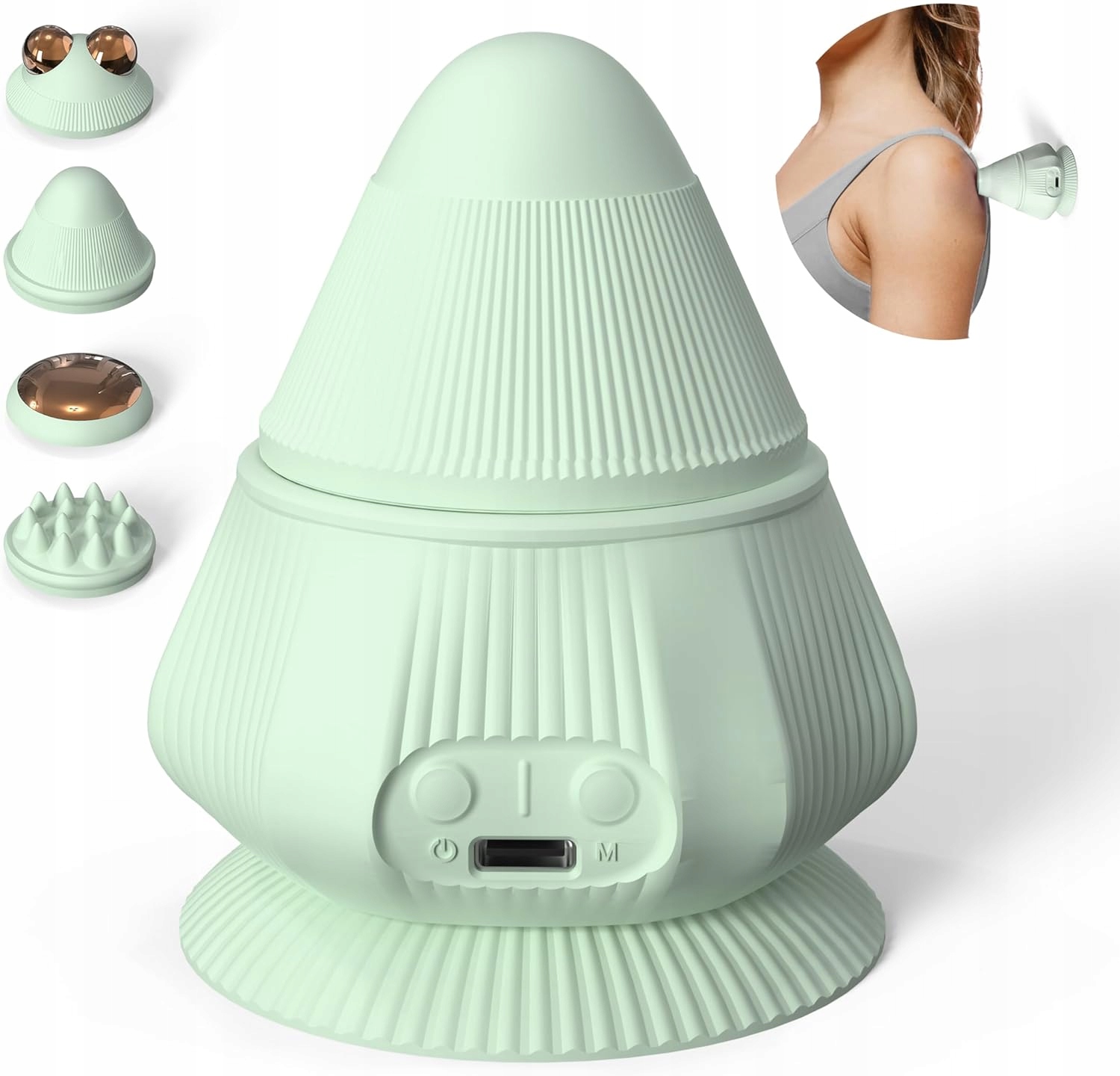 Piłka do masażu wibracyjna z grzaniem i przyssawką 4w1 PROIRON