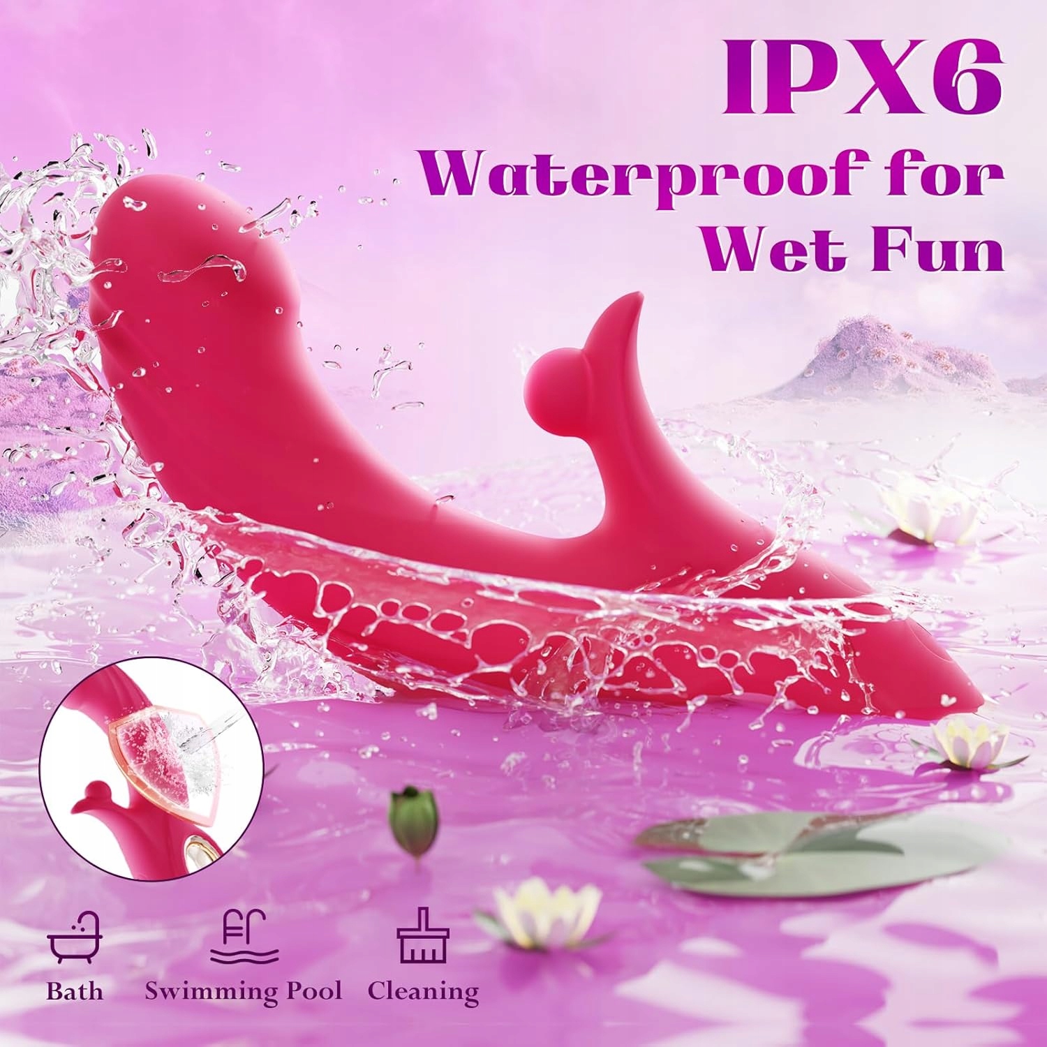 Wibrator Rabbit 4w1 z Grzaniem | Stymulator Łechtaczki i Punktu G - obrazek 7