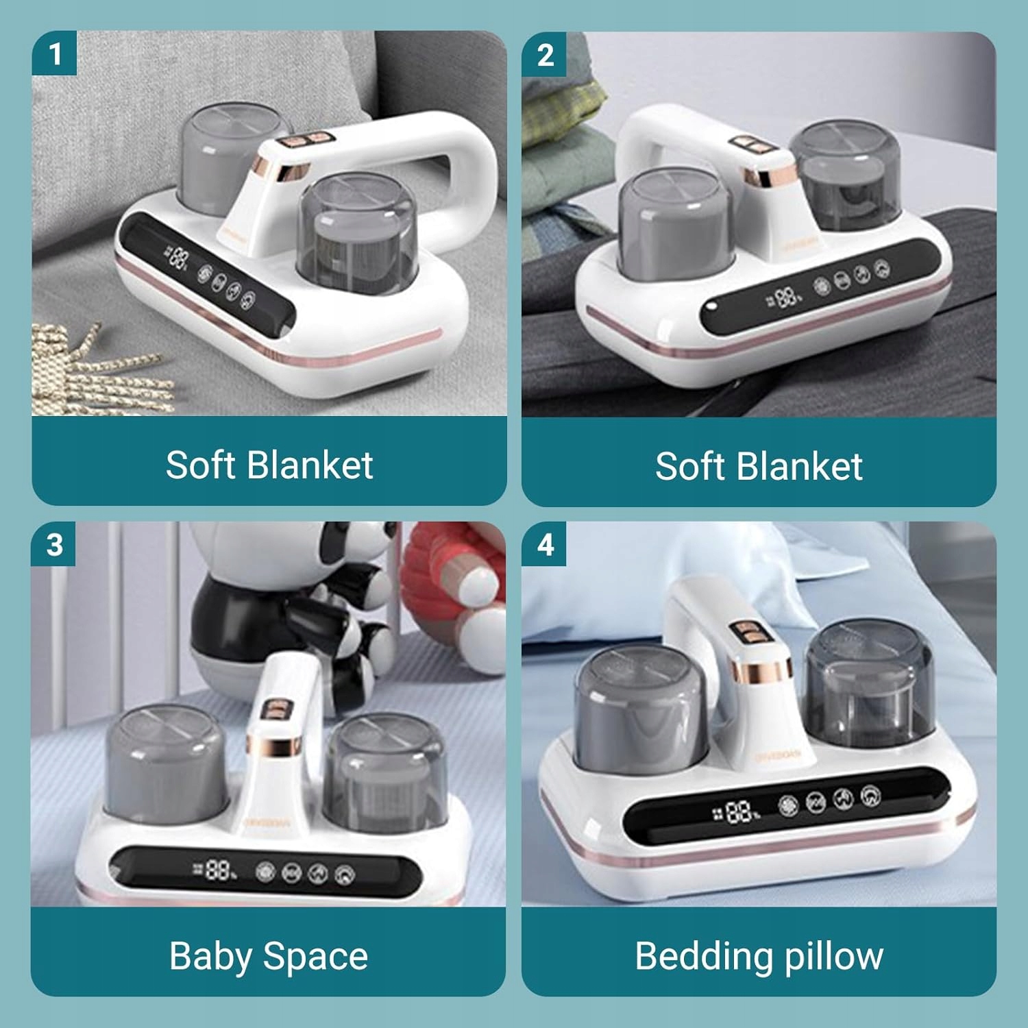 ANTYBAKTERYJNY ODKURZACZ RĘCZNY UV 10Kpa DO MATERACY I ROZTOCZY - obrazek 8