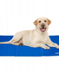 Mata chłodząca Relaxdays dla psa i kota 90x60 cm żelowa niebieska