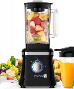 Howork Mikser stojący o wysokiej wydajności 1200 W, 1,6 L, 2 prędkości