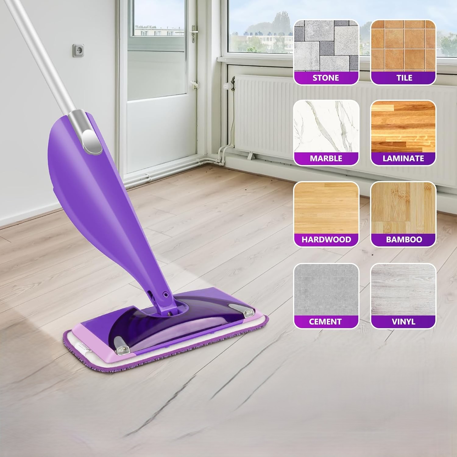 Zestaw 6 ściereczek do Mopa z mikrofibry - obrazek 3