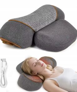 Podgrzewana wibracja 3 w 1 Massage Pillow na szyję, terapię garbową 3 tryby