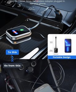 Alternative view of Bezprzewodowy adapter CarPlay Ulepszony 2 w 1