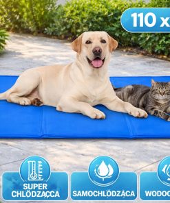 Alternative view of Mata chłodząca Relaxdays dla psa i kota 110x70 cm żelowa zmywalna