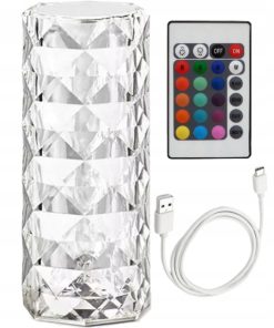 Alternative view of Lampa stołowa Smart Hardware Diamond bezbarwny 1 W