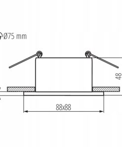 Alternative view of Pierścień Oprawy Punktowej Oczko Kanlux GLOZO DSL czarny