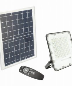 Naświetlacz Solarny LED GTV Bravos 100W 6400K IP65 Pilot 1000lm