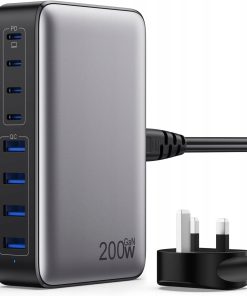Ładowarka USB-C 200W GaN III 8-portowa - szybkie ładowanie PD