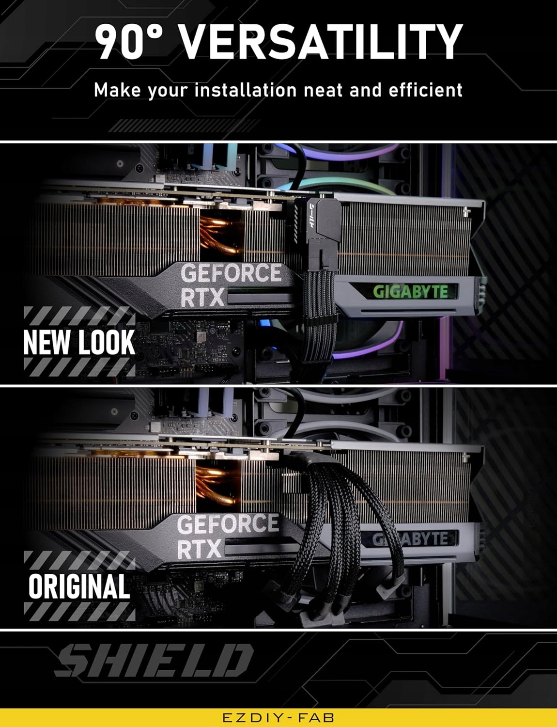 ADAPTER DO KARTY GRAFICZNEJ EZDIY-FAB PCIe 5.0 12VHPWR 90*/180* - obrazek 8