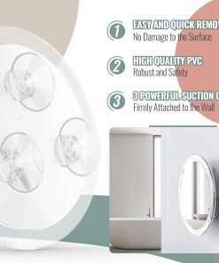 Alternative view of Lusterko kosmetyczne Auxmir 30x z przyssawkami 15 cm