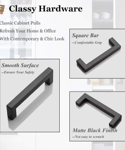 Alternative view of Uchwyty Meblowe Probrico 114mm Czarne Mat 15 szt