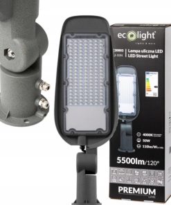 Lampa uliczna Ecolight 50 W 5500 lm zasilanie sieciowe