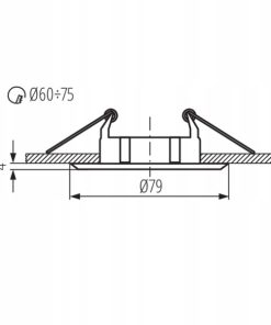 Alternative view of Oprawa sufitowa punktowa Kanlux VIDI CTC-5514-AN miedź matowa