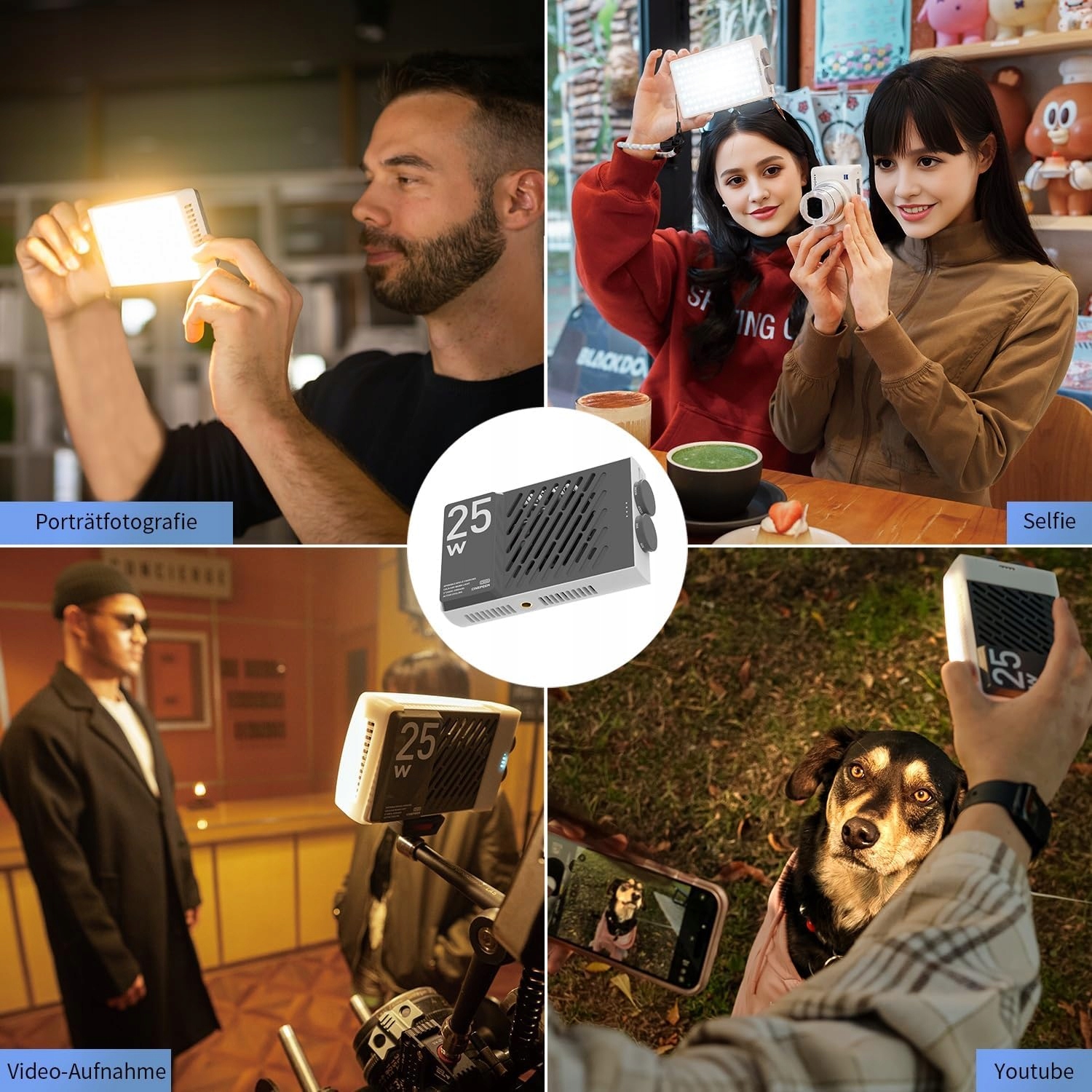 Kompaktowa Lampa LED 25W ZHIYUN CM25 Foto Video Light - obrazek 3