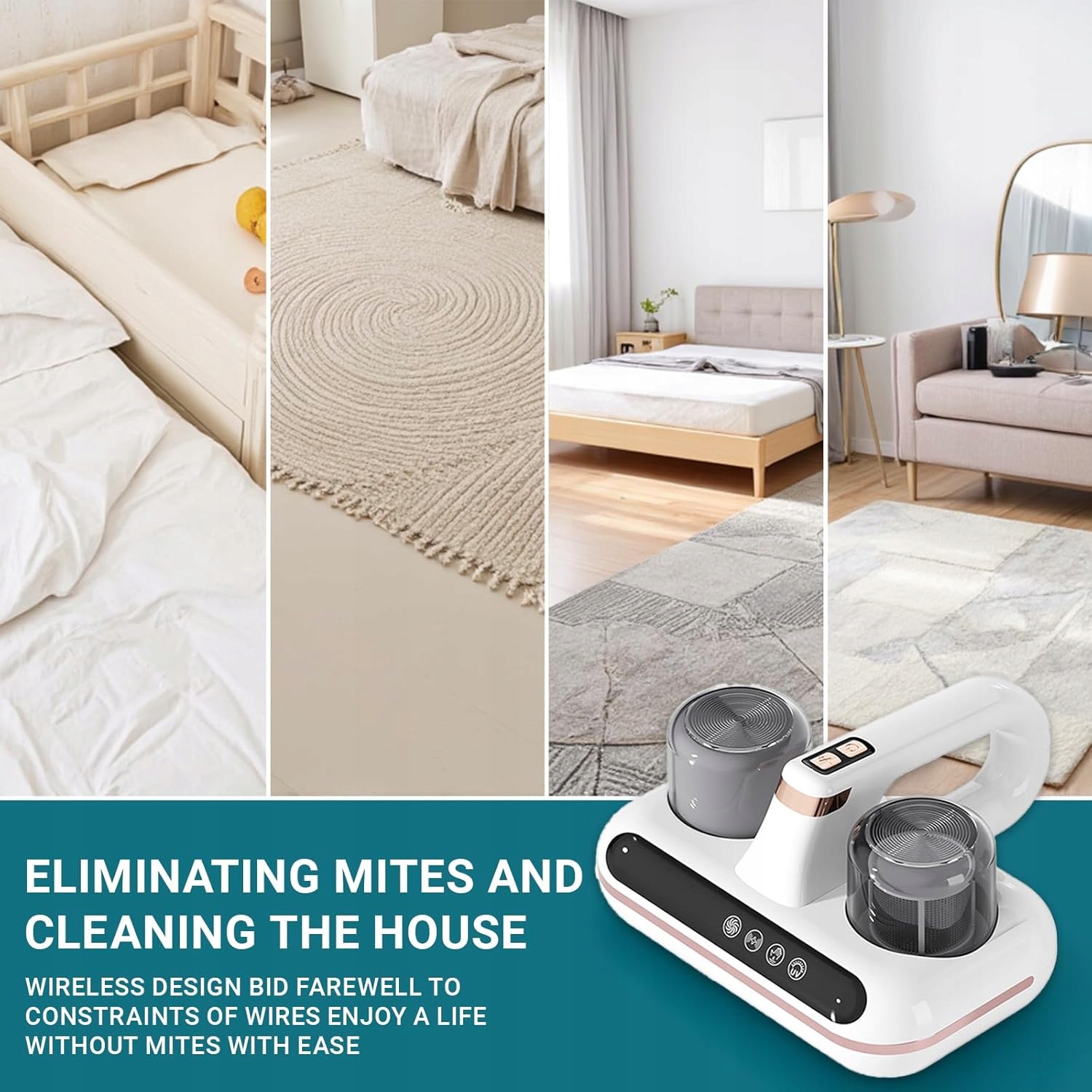 ANTYBAKTERYJNY ODKURZACZ RĘCZNY UV 10Kpa DO MATERACY I ROZTOCZY - obrazek 7