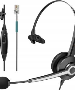 Słuchawki Wantek z mikrofonem do telefonów biurowych A681