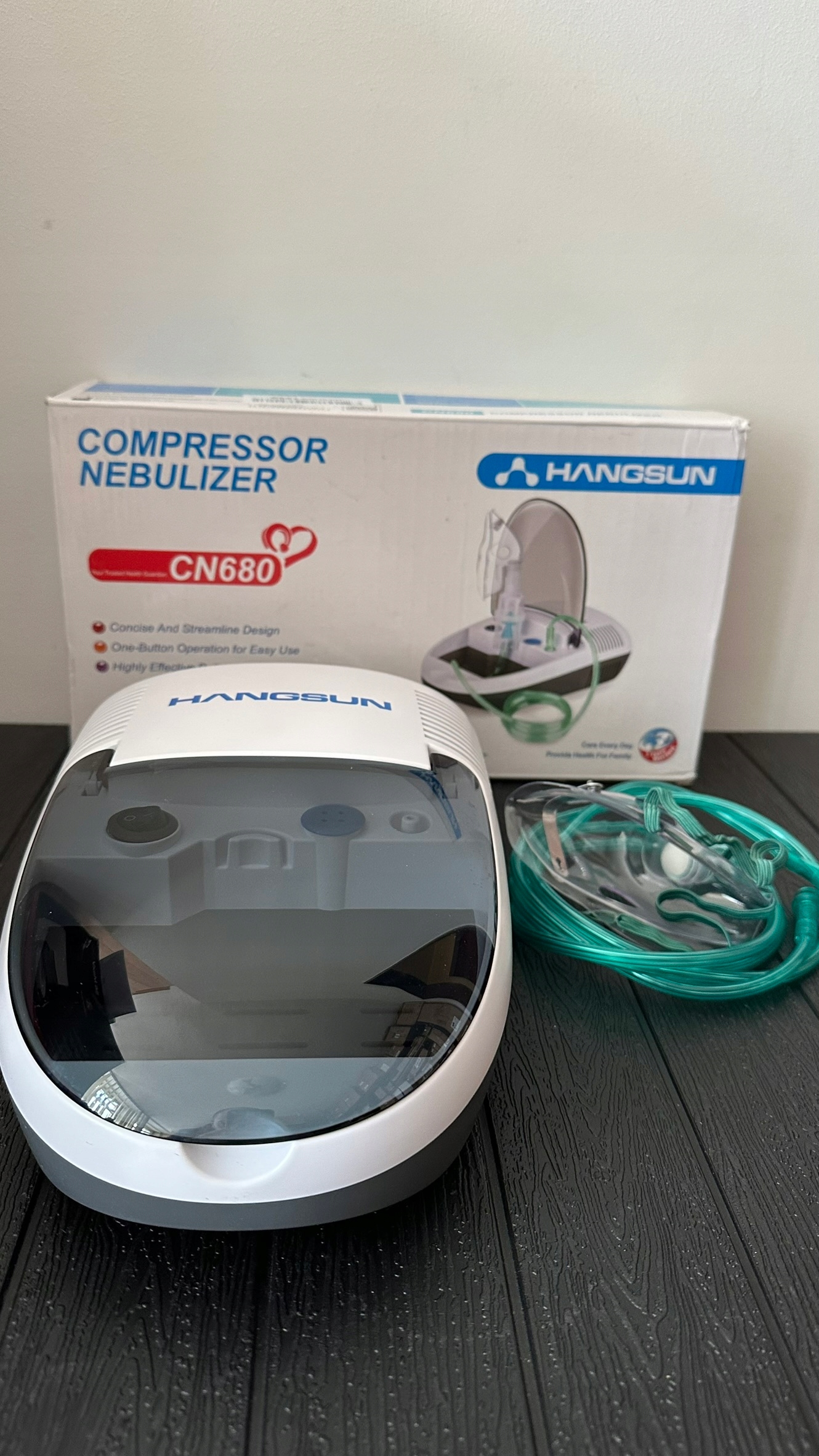 Kompaktowy nebulizator Hangsun CN680 do inhalacji dla dorosłych i dzieci - obrazek 2