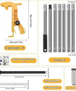 Alternative view of Adapter z teleskopowym kijem 2,8 m do sprayu – uchwyt do puszek