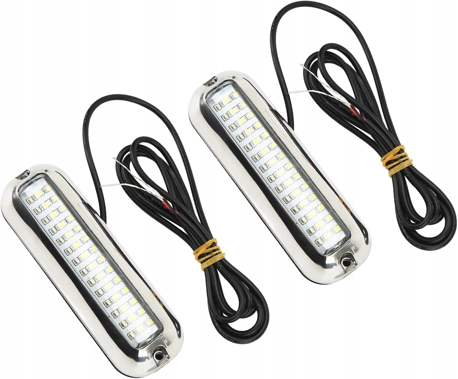 2x Marine LED 42 diody podwodne światło do łodzi IP68 10–30V 1500lm białe