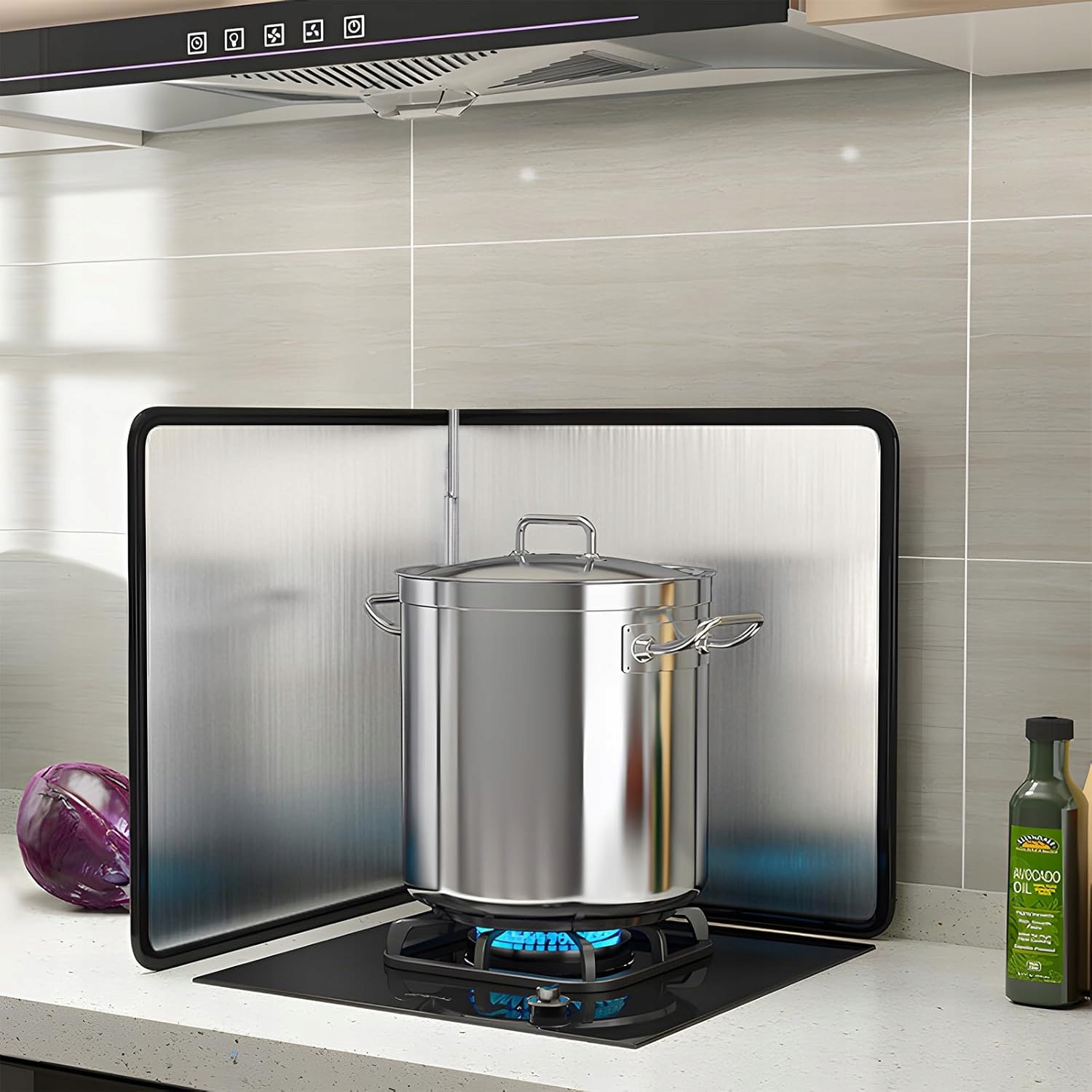 Składana Osłona Płyty Kuchennej przed zachlapaniem – nieprzywierająca - obrazek 6