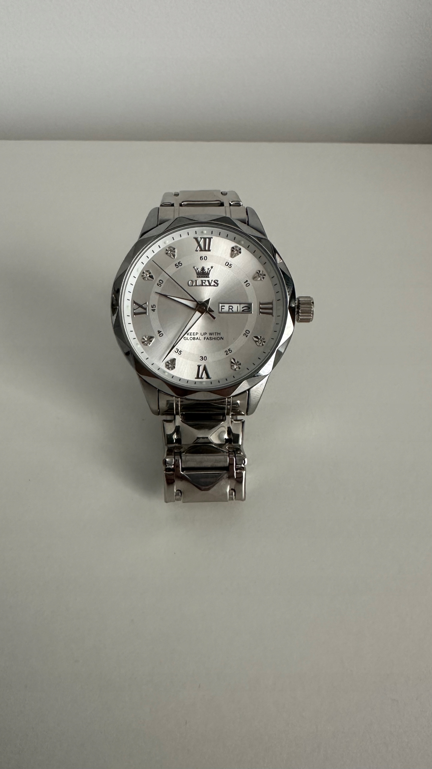 Zegarek Męski OLEVS Luksusowy Stalowy Kwarcowy JAK NOWY - obrazek 9