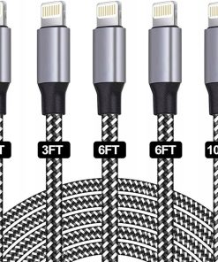 ZESTAW 5 KABLI USB LIGHTNING DO I_PHONE