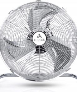 AERSON wentylator podłogowy 30 cm chrom 55 W regulacja