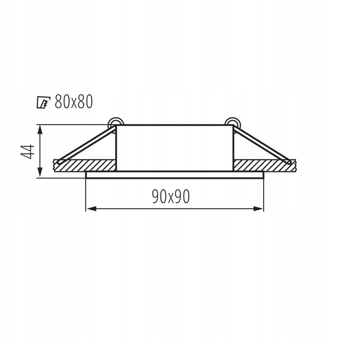 Oprawa sufitowa punktowa IVRI DTL-W biała regulowana bez oprawki - obrazek 3