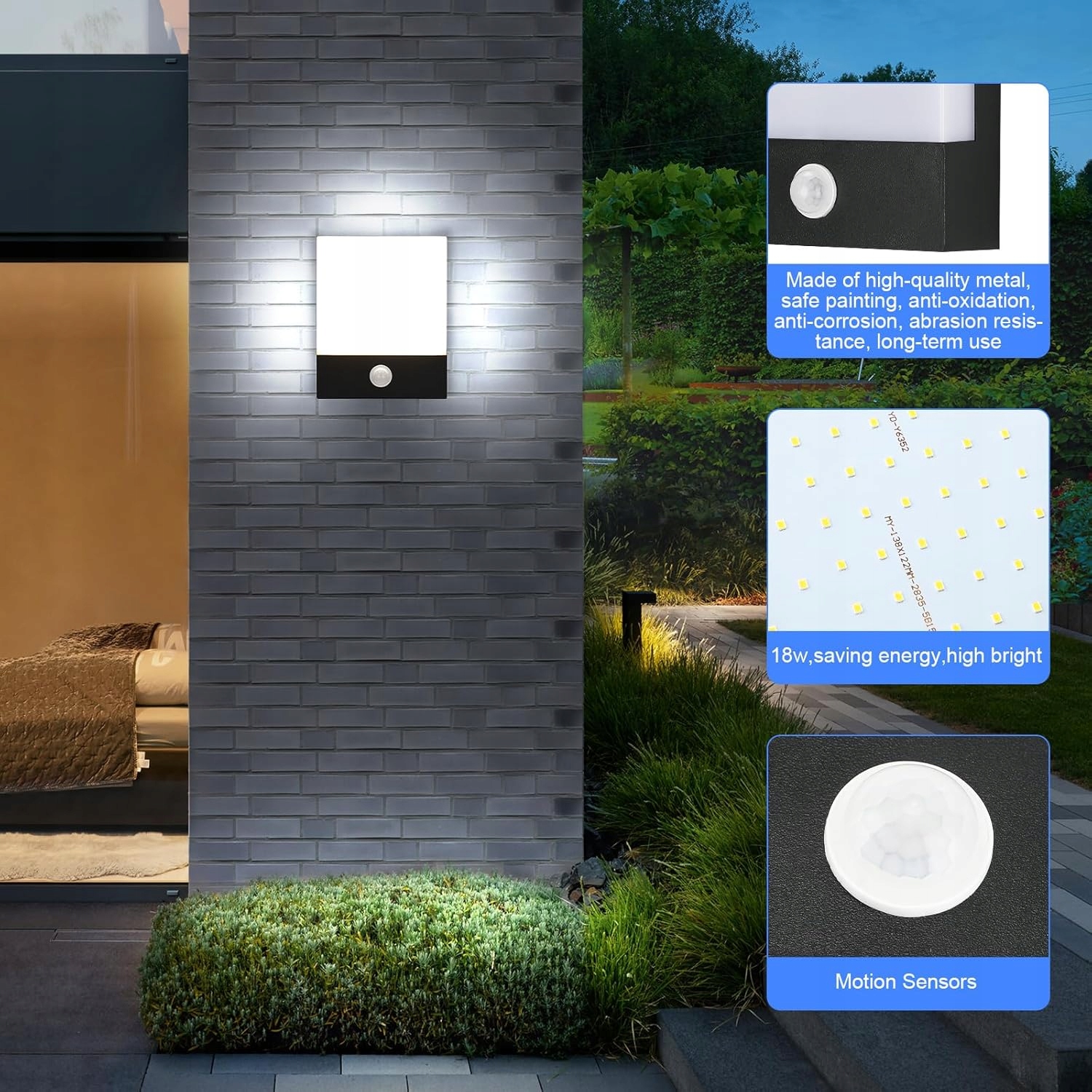 Lightsjoy Lampa zewnętrzna z czujnikiem ruchu IP65 - obrazek 5