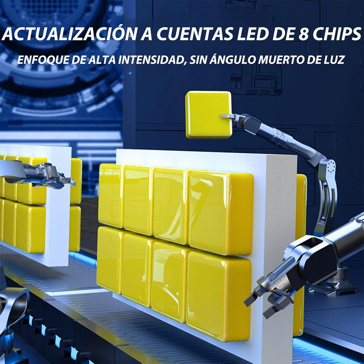 Briteye Żarówki LED H11 60W 12000lm 6500K Białe Światło Zestaw 2szt - obrazek 3