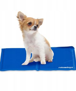 Alternative view of Mata chłodząca Relaxdays dla psa i kota 90x60 cm żelowa niebieska