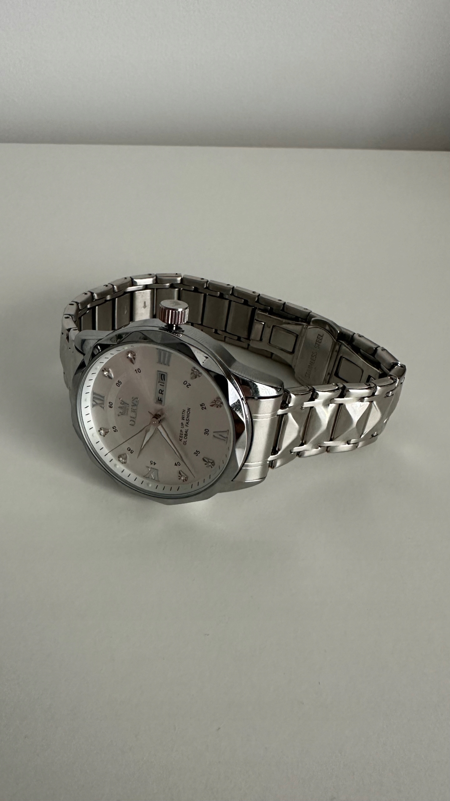 Zegarek Męski OLEVS Luksusowy Stalowy Kwarcowy JAK NOWY - obrazek 7