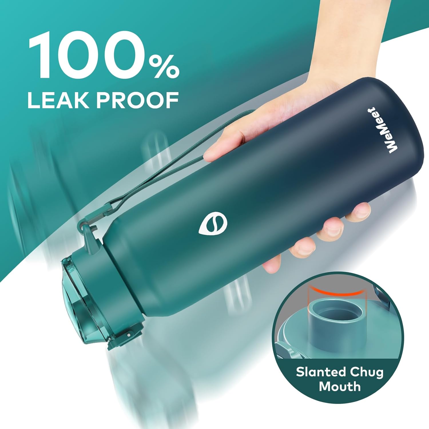 Butelka Termiczna WeMeet Kubek Termiczny ze Słomką Stal Nierdzewna 700ml - obrazek 3