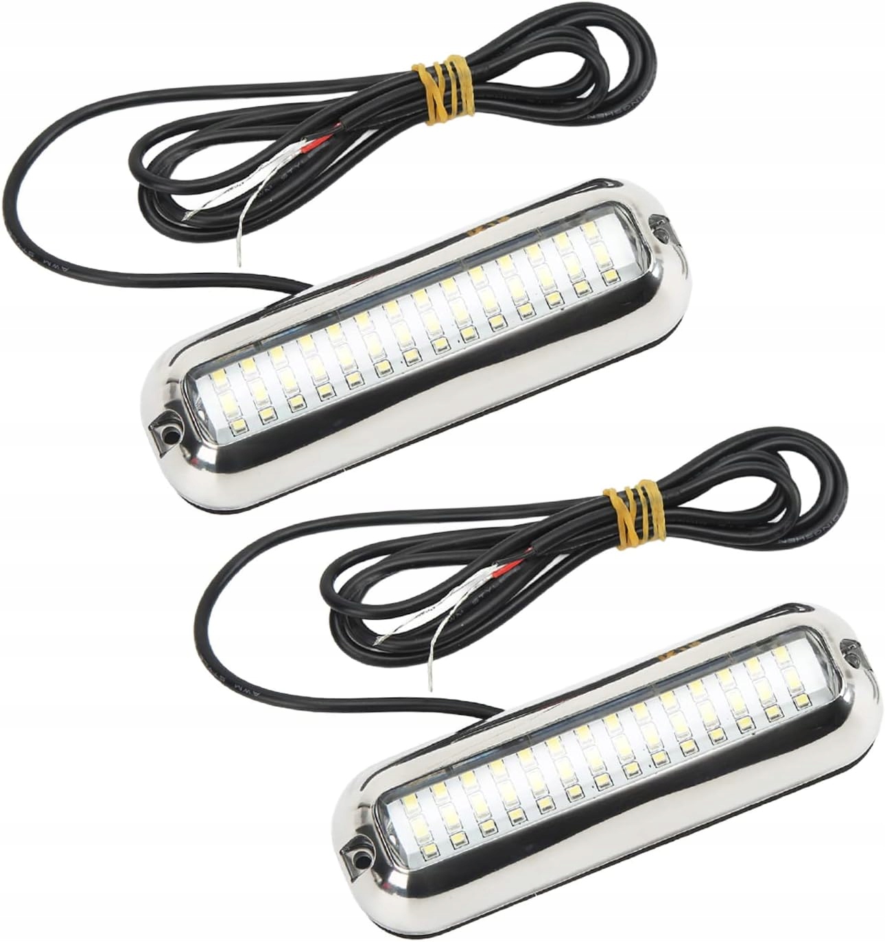 2x Marine LED 42 diody podwodne światło do łodzi IP68 10–30V 1500lm białe - obrazek 2